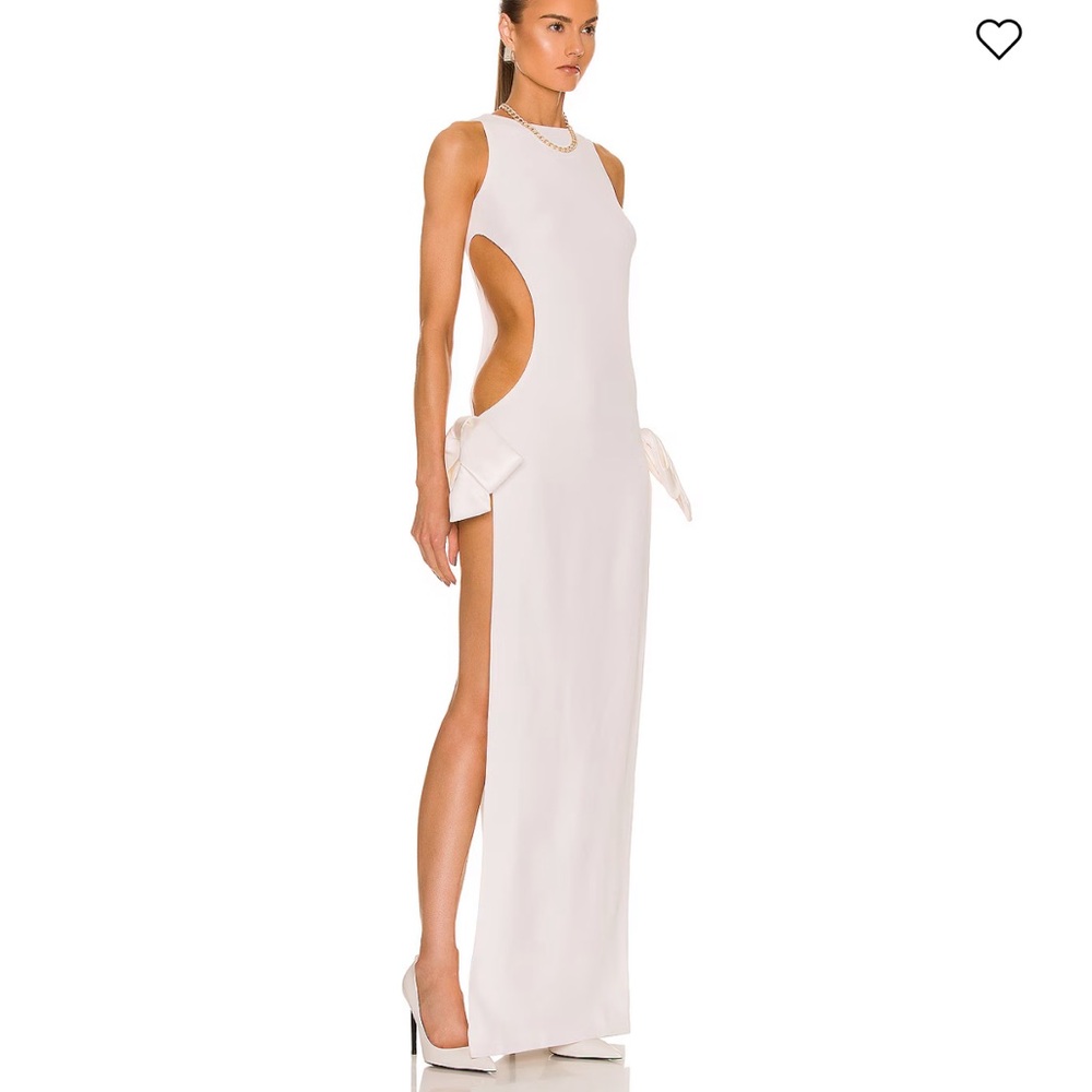 Monot Elegant White Backless Dress w/ TAGS - Picture 3 of 10